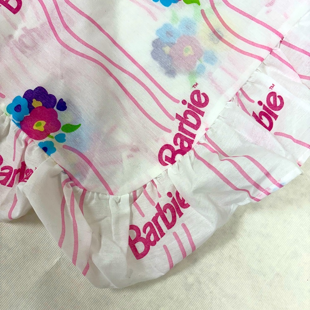 NWOT Vintage Barbie pillow sham standard size sham with ruffle edge